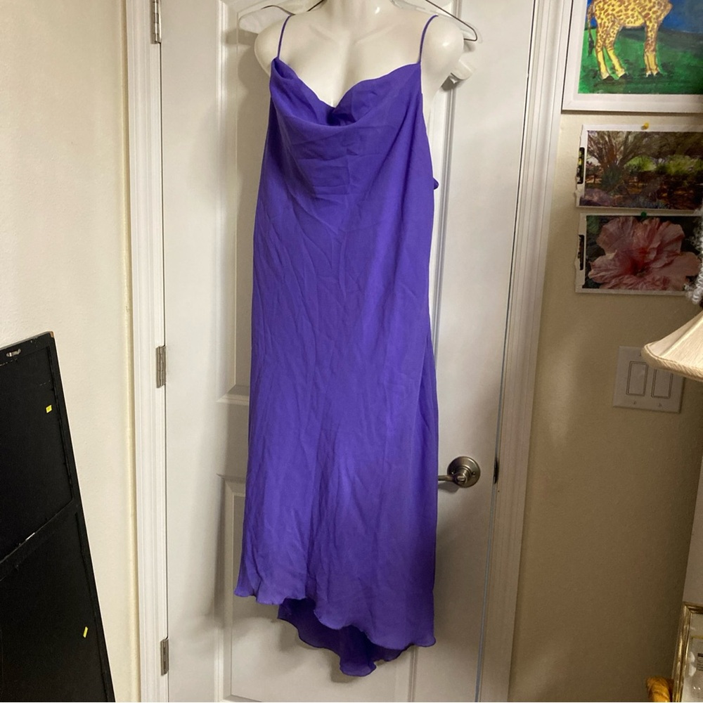 COPY - Be Smart Midi  Dress Gown High Low style purple 18